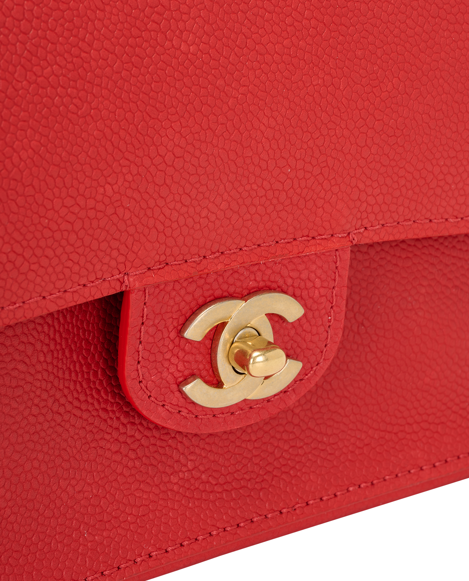 Classic Medium Double Flap, &pound;3,500, Handbags, Red, Caviar, Other view